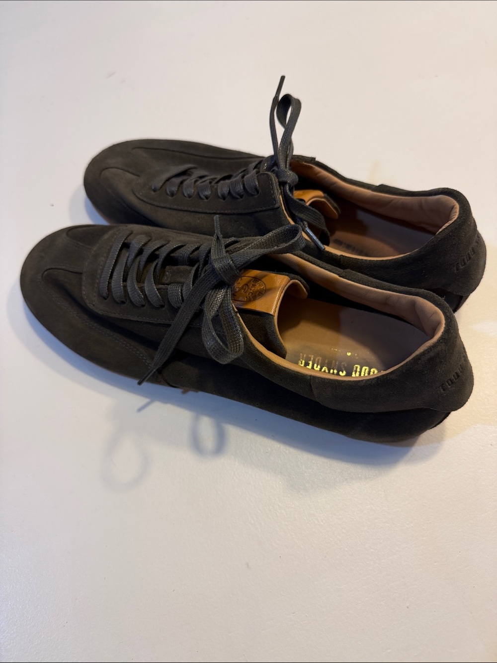 Todd Snyder Mossy Brown Porto Suede Sneakers Sz 10.  New no box.  Bag2